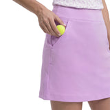 GRACIE PULL-ON SKORT - SHEER LILAC
