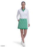 BREE PRINTED SKORT - GREENLAKE