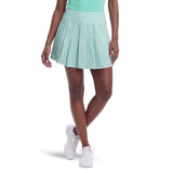 PAULINE PLEATED PULL-ON SKORT - ARUBA BLUE
