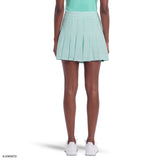 PAULINE PLEATED PULL-ON SKORT - ARUBA BLUE