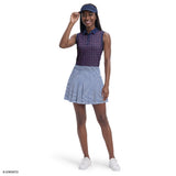 PAULINE PLEATED PULL-ON SKORT - SODALITE BLUE