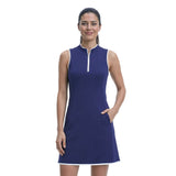 L’ACEY ZIP COURT DRESS - SODALITE BLUE