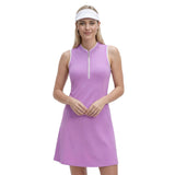 L’ACEY ZIP COURT DRESS - SHEER LILAC