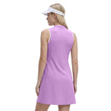 L’ACEY ZIP COURT DRESS - SHEER LILAC