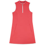 L’ACEY ZIP COURT DRESS - SUGAR CORAL