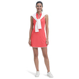 L’ACEY ZIP COURT DRESS - SUGAR CORAL