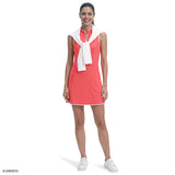 L’ACEY ZIP COURT DRESS - SUGAR CORAL