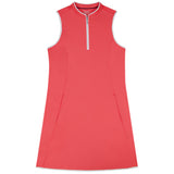 L’ACEY ZIP COURT DRESS - SUGAR CORAL