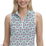L’ACEY ZIP COURT PRINTED DRESS - YUCCA