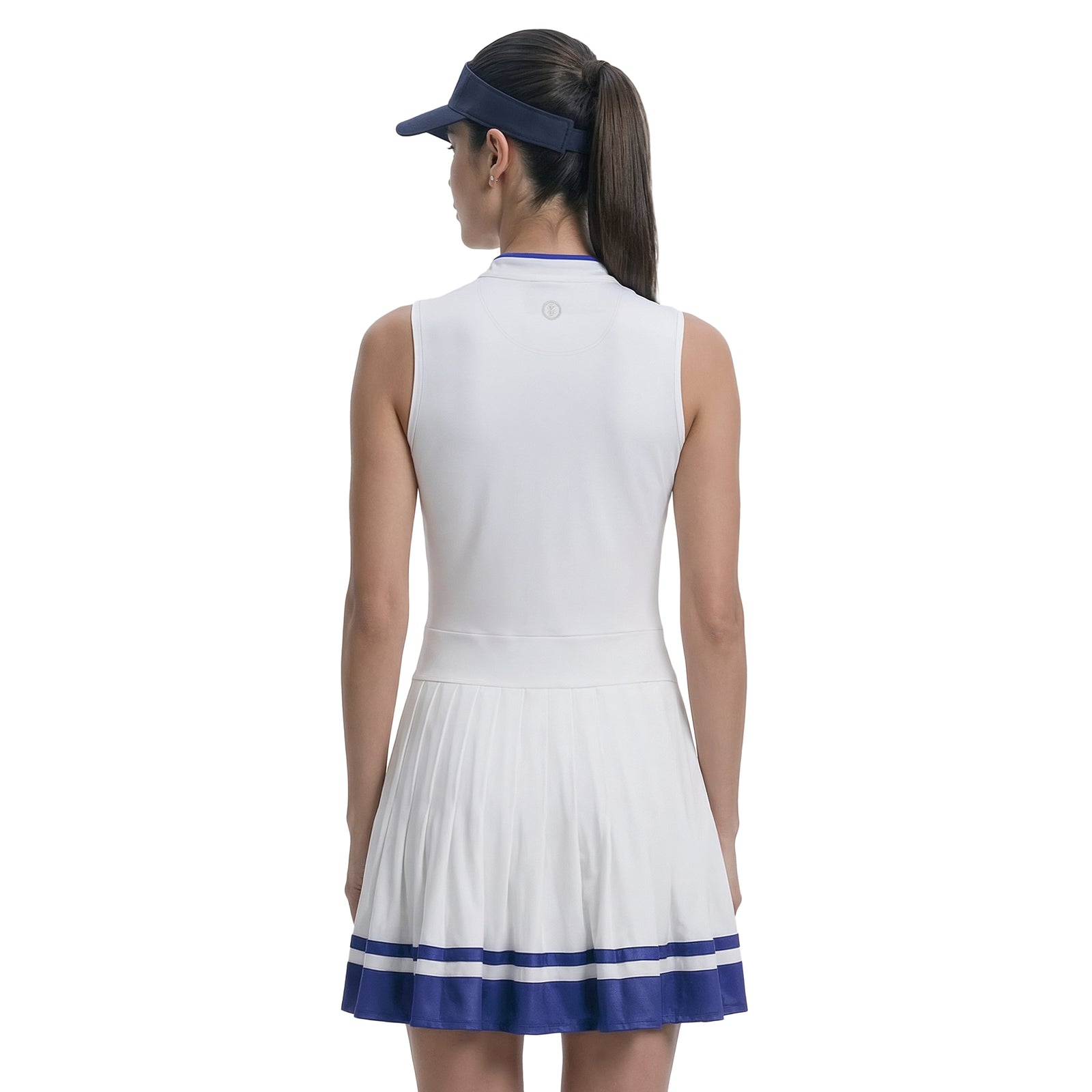 Rally V-neck Pleated Dress - Izod Sportswear - BRIGHT White