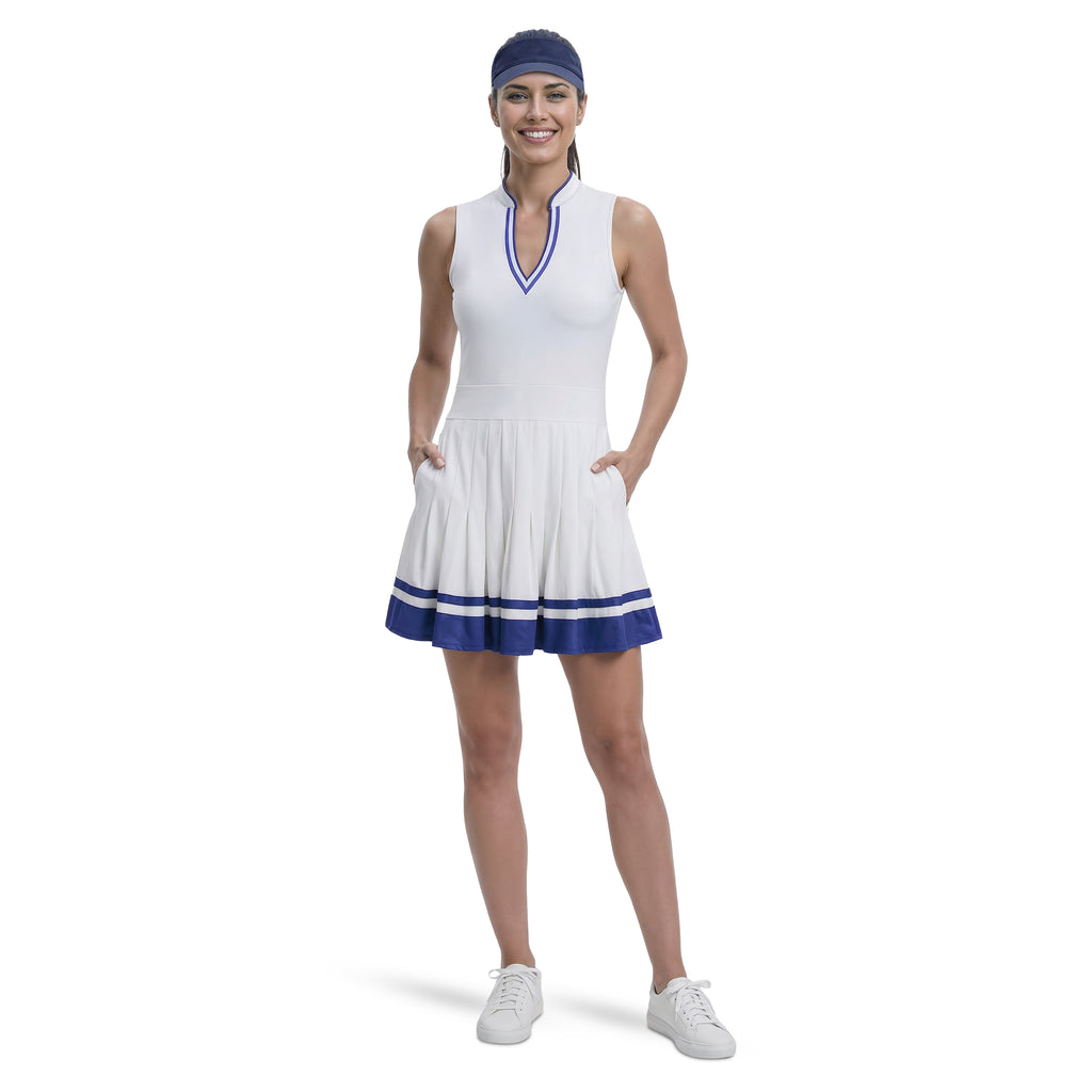 pleated dress women Rally V-neck Pleated Dress - Izod Sportswear - BRIGHT White