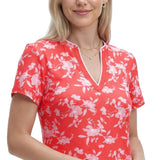 SARA S/S DRESS - SUGAR CORAL