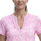 SARA S/S PRINTED DRESS - OPERA MAUVE