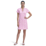 SARA S/S PRINTED DRESS - OPERA MAUVE