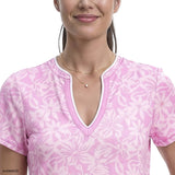 SARA S/S PRINTED DRESS - OPERA MAUVE