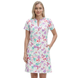 SARA S/S DRESS - BRIGHT WHITE