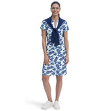 SARA S/S DRESS - ARUBA BLUE