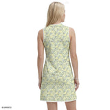 L’ACEY ZIP COURT PRINTED DRESS - YARROW