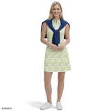 L’ACEY ZIP COURT PRINTED DRESS - YARROW