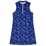 L’ACEY ZIP COURT DRESS - SODALITE BLUE