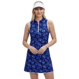 L’ACEY ZIP COURT DRESS - SODALITE BLUE