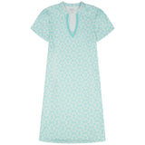 SARA S/S PRINTED DRESS - ARUBA BLUE