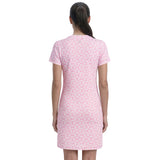 SARA S/S PRINTED DRESS - PRISM PINK