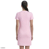SARA S/S PRINTED DRESS - PRISM PINK