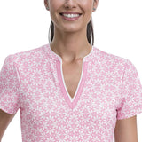 SARA S/S PRINTED DRESS - PRISM PINK