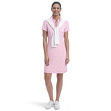 SARA S/S PRINTED DRESS - PRISM PINK