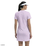 SARA S/S PRINTED DRESS - SHEER LILAC