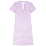 SARA S/S PRINTED DRESS - SHEER LILAC