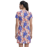 SARA S/S PRINTED DRESS - FRESH SALMON