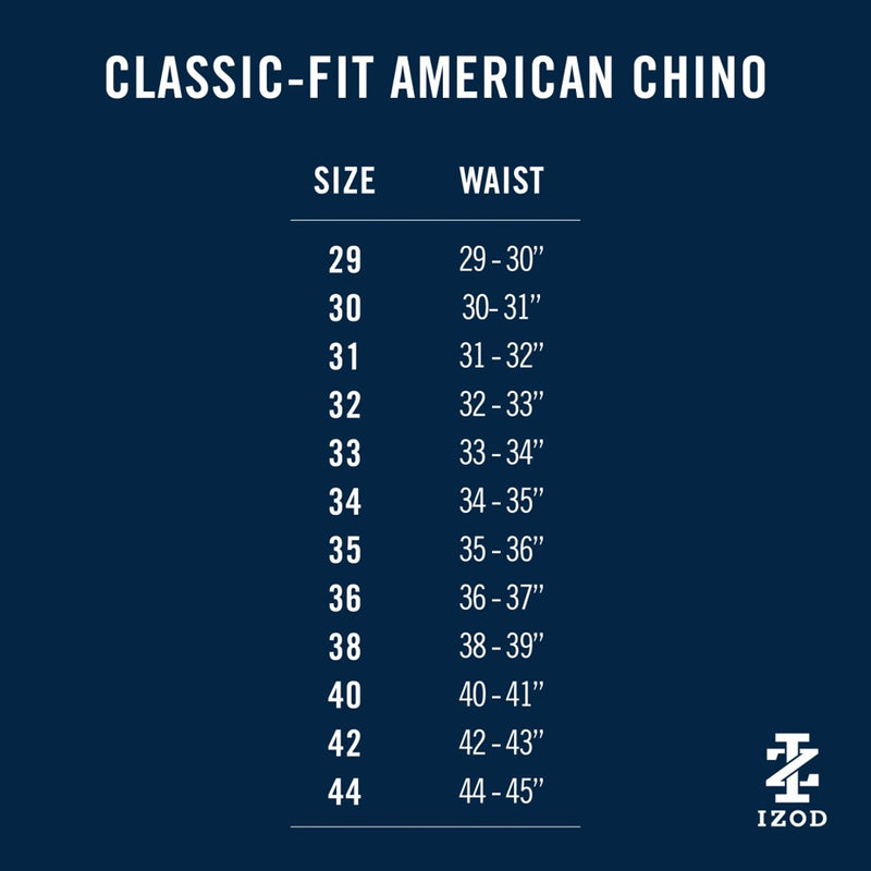 AMERICAN CHINO FLAT-FRONT CLASSIC FIT PANT - NAVY