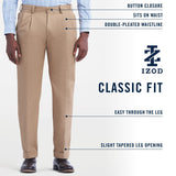 AMERICAN CHINO DOUBLE PLEATED PANT - NAVY