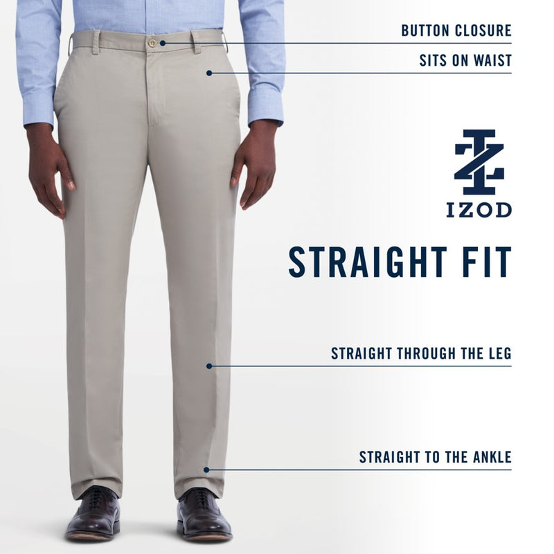 AMERICAN CHINO FLAT-FRONT STRAIGHT FIT PANT - NAVY