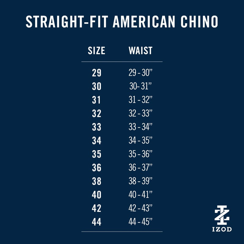 AMERICAN CHINO FLAT-FRONT STRAIGHT FIT PANT - NAVY