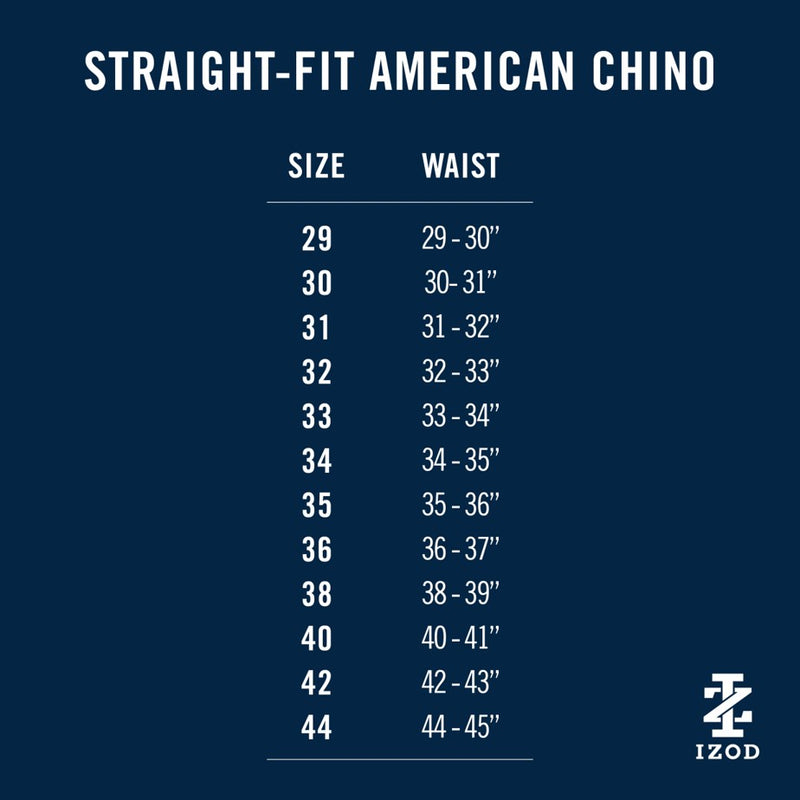 AMERICAN CHINO FLAT FRONT STRAIGHT FIT PANT - KHAKI