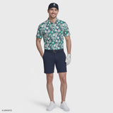 GOLF SWINGFLEX ELITE PRINTED POLO - FIR