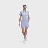 ALLY PRINTED S/S POLO - SERENITY