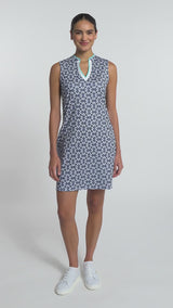 BREE BRUNCH VEE’ DRESS - MEDIEVAL BLUE