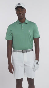 GOLF SWINGFLEX ELITE MESH POLO - BERYL GREEN