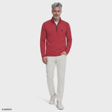 MICROFLEECE QUARTER-ZIP  - SUNDRIED TOMATO