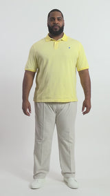 BIG & TALL ADVANTAGE PERFORMANCE POLO - LEMON