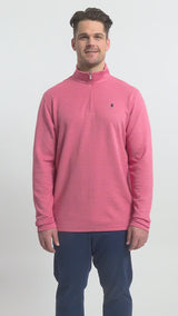 BIG & TALL PERFORMANCE COMFORT QUARTER ZIP - HOLLY BERRY