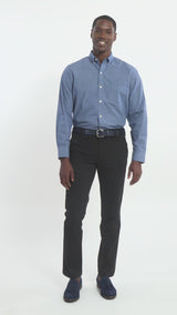 PERFORMANCE COMFORT BUTTON-DOWN SHIRT - ESTATE BLUE