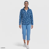 ALEX FLEECE QUARTER-ZIP PULLOVER - MONACO BLUE