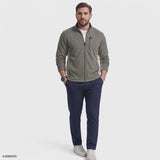BIG & TALL SHAKER FLEECE JACKET - LT GREY HTHR