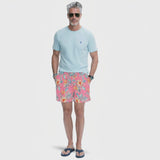 SALTWATER FISHING GEAR S/S GRAPHIC TEE - TANAGER TURQUOISE