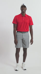 GOLF GRID POLO - POLISH RED